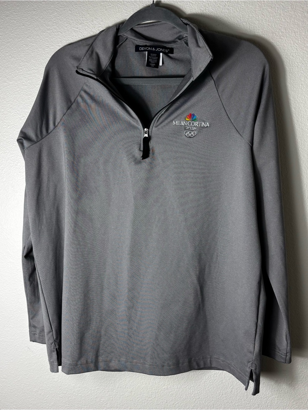 NBC Milan Cortina 2026 Olympics Quarter Zip Devon Jones L Team Apparel